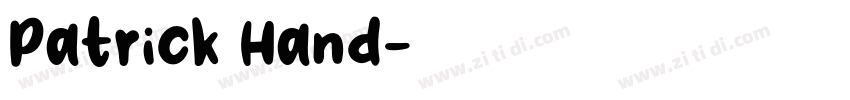 Patrick Hand字体转换